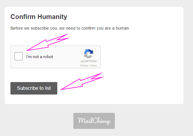 confirm humanity